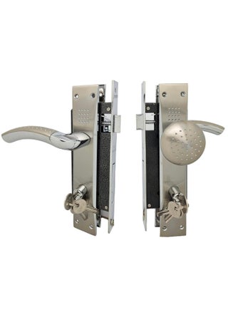 Robustline Lever Door Handle with lock body| Premium Quality | Chrome - One Side Knob - pzsku/Z74E3DD5165EF88B7BF2FZ/45/_/1707567745/35d8cc89-6bfd-49b4-b1e8-107cbadc7329