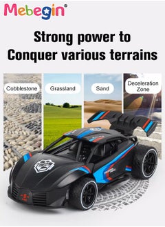 MEBEGIN 2 in 1 RC Stunt Car Toy, 2.4Ghz Remote Control Car, Portable Rechargeable Remote Control Car Toy, 2 AA Battery (Not Included) for RC Controller, Suitable for Versatile Roads, 20*10*6.5cm  - Image 3