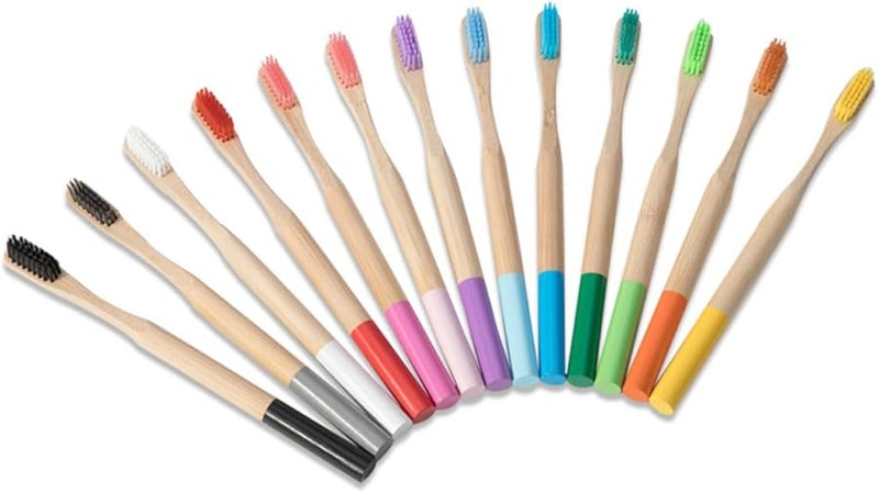 Biodegradable Toothbrushes 4 Pack Sky Blue Soft Bristles Eco Friendly Travel Home Oral Care - Image 3