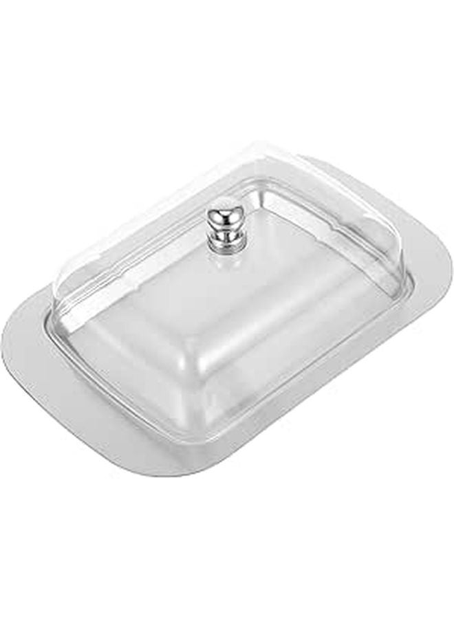 Stainless Steel Butter Dish With Lid Butter Organizer Kitchen Food Storage Container - Image 1