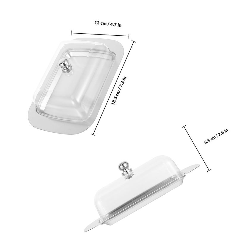 Stainless Steel Butter Dish With Lid Butter Organizer Kitchen Food Storage Container - Image 3
