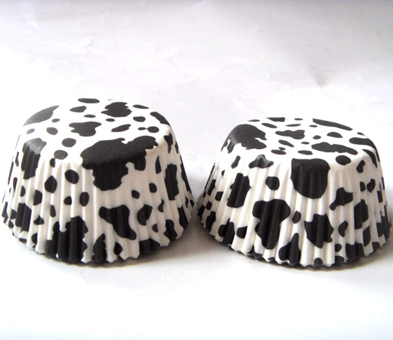 Lucky Star Cow Animal Paper Muffin Cupcake Liners case Birthday Baking Cups Holders 100 pcs,Standard Size 2x1.25inch - Image 4