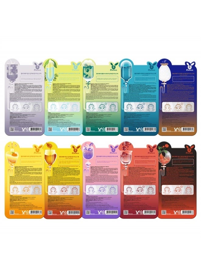 Elizavecca أقنعة ماسك ديب باور رينجر 10 نوع / الجمال الكوري / كيبوتي / حزمة قناع الوجه / حزمة قناع الشيت - Image 2