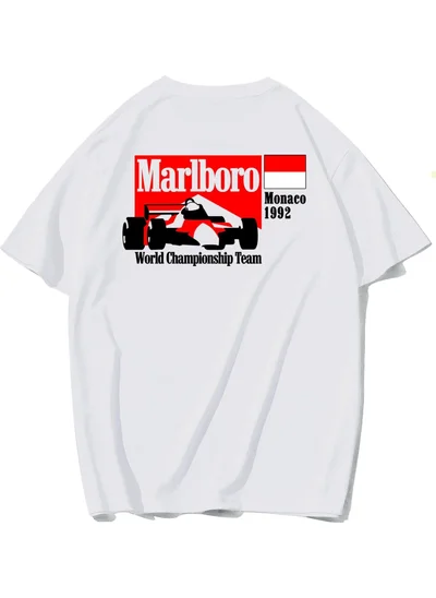 بي ار زد كولكشن Unisex Oversize F1 1992 Monaco T-Shirt