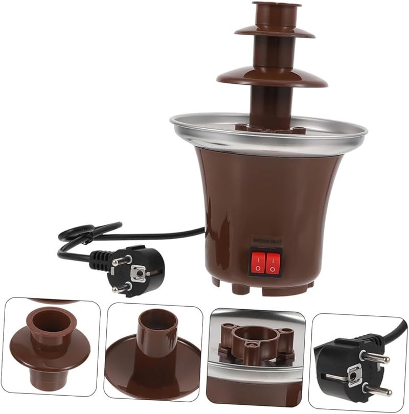 Chocolate Fondue Fountain Maker Heating Machine for Parties Easy to Use - Image 4