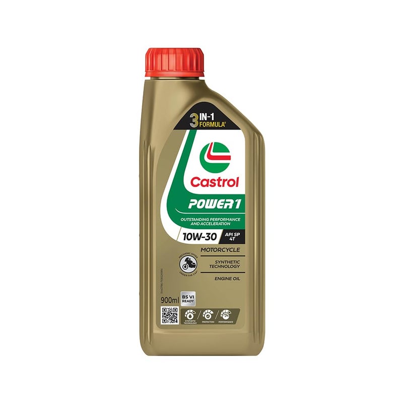 Castrol 3383334 POWER1 4T 10W-30 API SL Synthetic Engine Oil for Bikes (900ml) - Image 5
