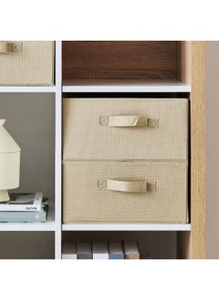 Olive Cube Fabric Box 33 x 16.5 x 32 cm