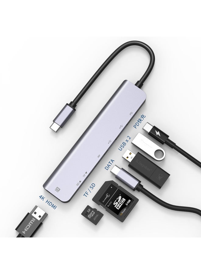 نيوترل محول HDMI 4K 60Hz مع شحن سريع PD لمحطات إرساء Type-C 7 في 1 لأجهزة أبل وهواوي - Image 3