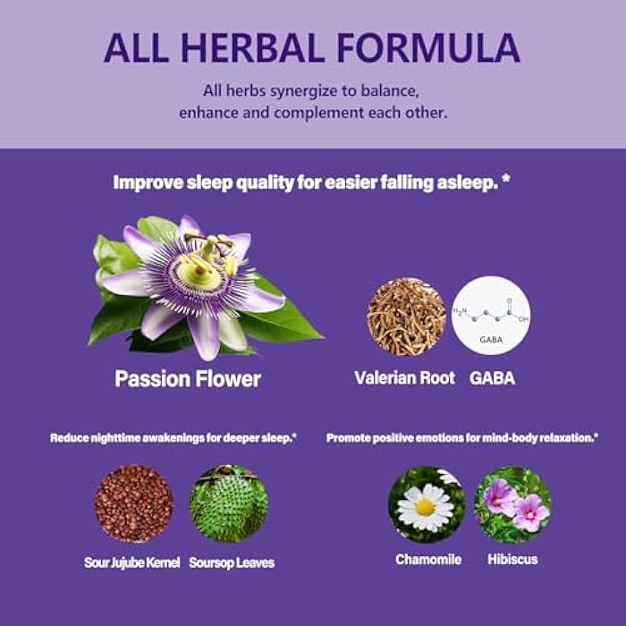 Eubrition Passion Flower Extract Tincture for Sleep Support, Natural Herbal Formula with Valerian Root Chamomile Extract Support Sleep Soundly & Relaxation. High Bioavailability Supplement.2oz - Image 4