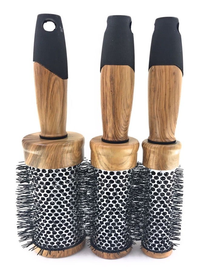 COSLUXE Professional Round Brush Set for Blow Drying Curling,Round Hair Brush Set for Woman Curly and Straight Salon Hair Styling, (Wooden, 45mm -1pcs) - Image 2