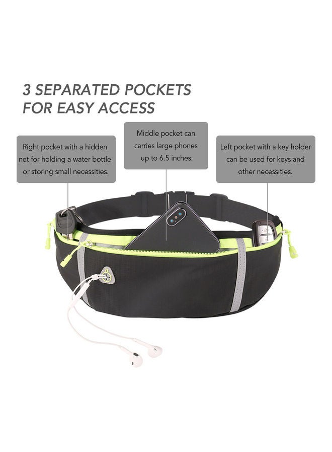 NIBEMINENT Waterproof Running Waist Bag With Water Bottle Holder 46.5x10.5cm - Image 3