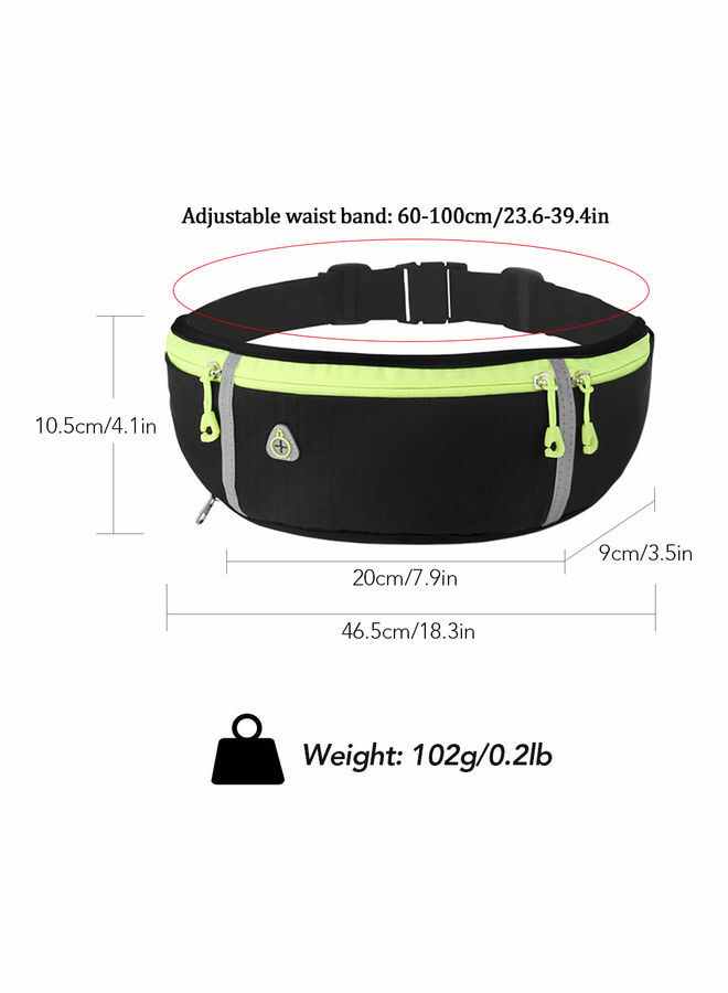 NIBEMINENT Waterproof Running Waist Bag With Water Bottle Holder 46.5x10.5cm - Image 4