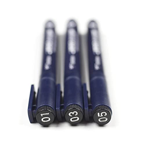 Tombow 66403 MONO Drawing Pen, 3-Pack. Create Precise, Detailed Drawings with Three Tip Sizes – 01, 03 and 05 - Image 5