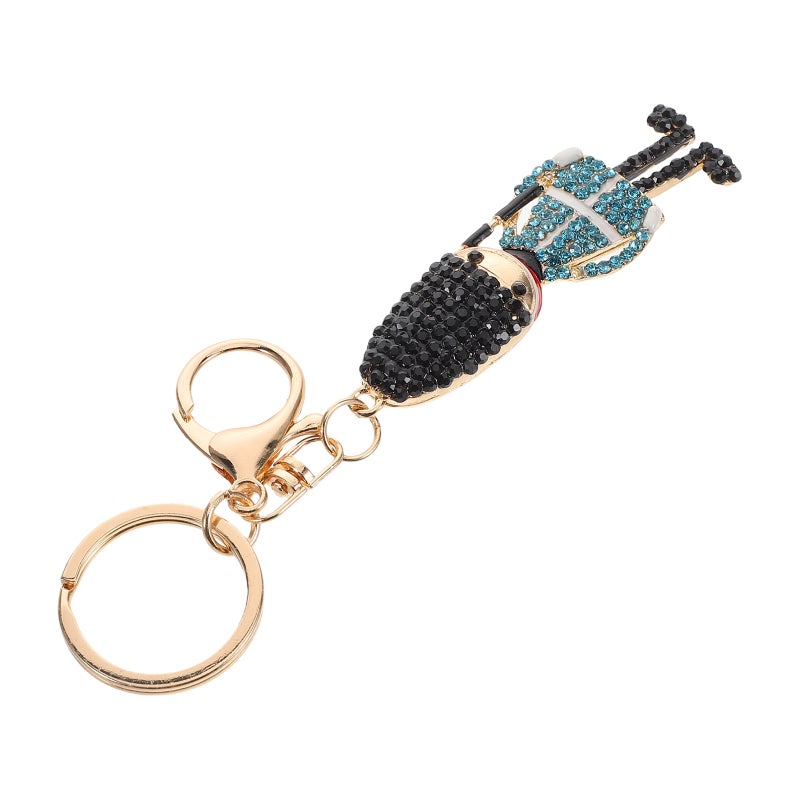Cute Soldier Keychain Sparkly Rhinestone Keychain Accessories For Women Car Key Chain Pendant Purse Charm Bag Key Decoration - Image 1