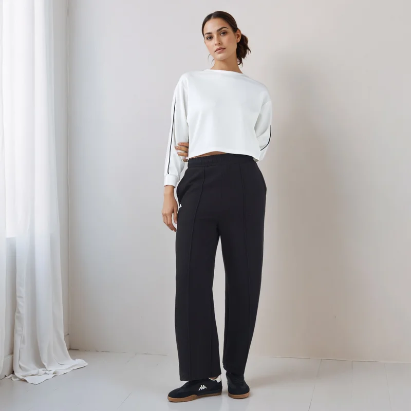 ADOT by Splash Piping Detail T-shirt with Long Sleeves