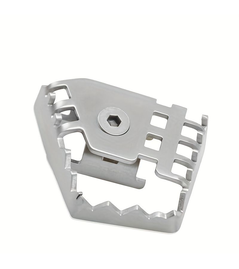 Motorcycle Rear Foot Brake Lever Pedal Enlarge Extension Footrest Pad Extender Silvery For BMW F800GS F700GS F650GS R1200GS - Image 3