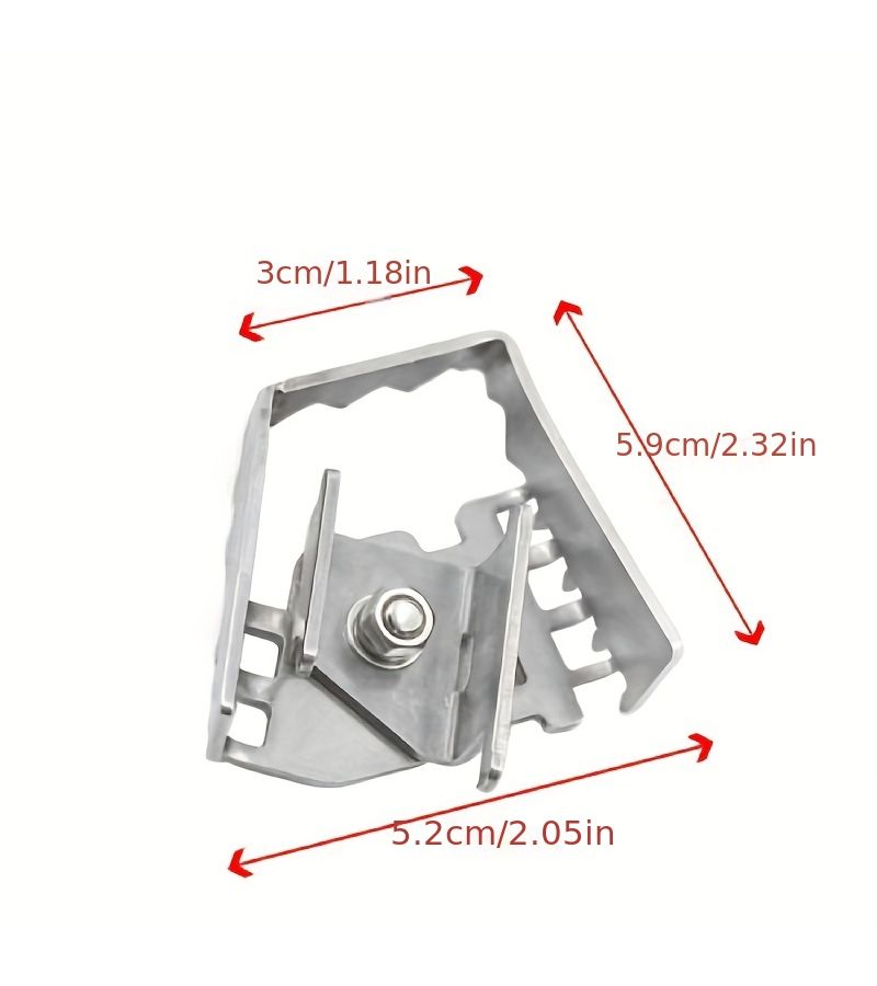Motorcycle Rear Foot Brake Lever Pedal Enlarge Extension Footrest Pad Extender Silvery For BMW F800GS F700GS F650GS R1200GS - Image 2