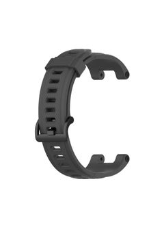 Generic Strap Compatible with Amazfit T-Rex/T-Rex Pro Smartwatch Soft Silicone Sports Replacement Watch Band Waterproof Breathable Wristband Bracelet with Tools (Grey)  - Image 4
