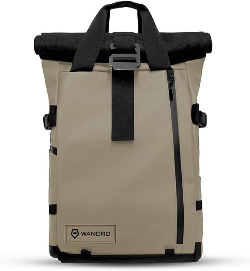 WANDRD PRVKE 21L Photography Bundle: Weather-Resistant Travel & Camera Backpack with Laptop Sleeve, Quick Side Access, Clamshell Opening – Ideal Photography & Travel Bag (Yuma Tan) - Image 4