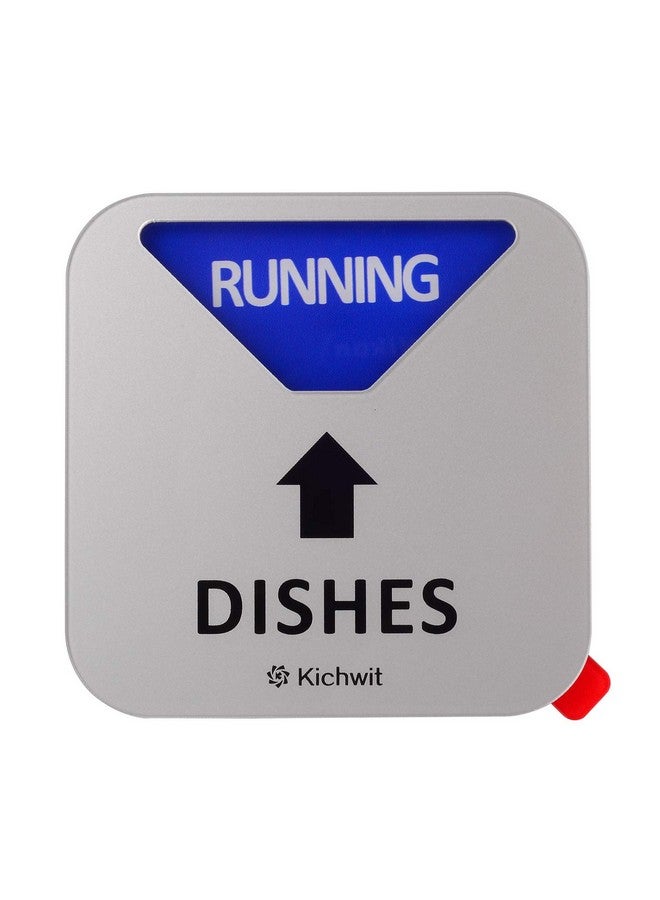 Kichwit Kichwit Dishwasher Magnet Clean Dirty Sign Indicator with Running and Empty Options, Non-Scratch Strong Magnetic Backing, Residue Free Adhesive Included, 3.5 Inch, Silver - Image 4
