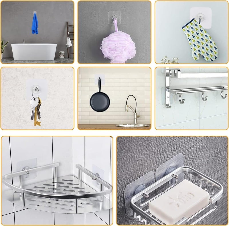 VOOY Photo Frame Hooks for Wall Without Drilling, 25 Pack Self Adhesive Hooks for Wall Heavy Duty Strong Nail Free for Hanging (25, Nail Hook) - Image 3