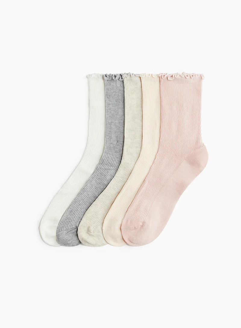 H&M 5-Pack Rib-Knit Socks