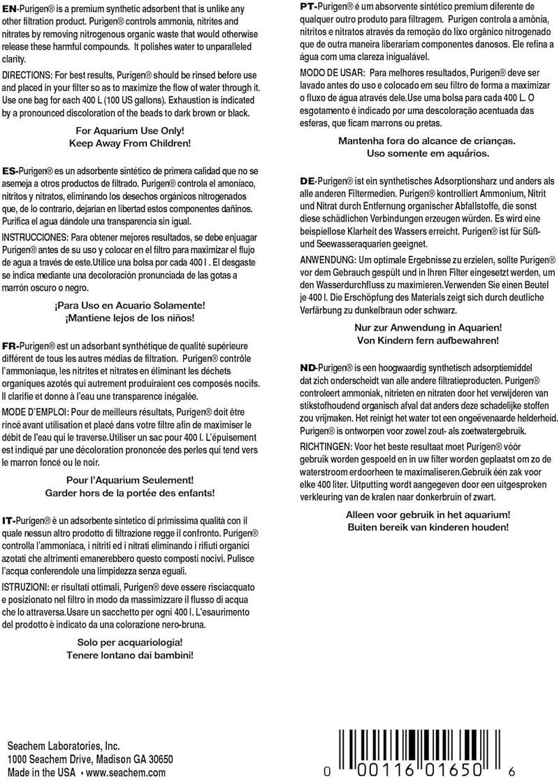 Seachem Purigen 100 ml - Premium Adsorbent Filter Media for Freshwater and Marine Aquariums - Image 2