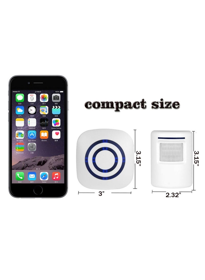 Infrared Motion Sensor Ring Alarm Entry Alert Visitor Doorbell Home Security Driveway Kit  - Image 4