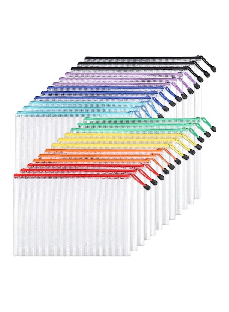 Generic Waterproof Document Bag Mesh Zipper Bag Thickened A4 Transparent Prenatal Inspection Document Bag Clutch Bag  - Image 1