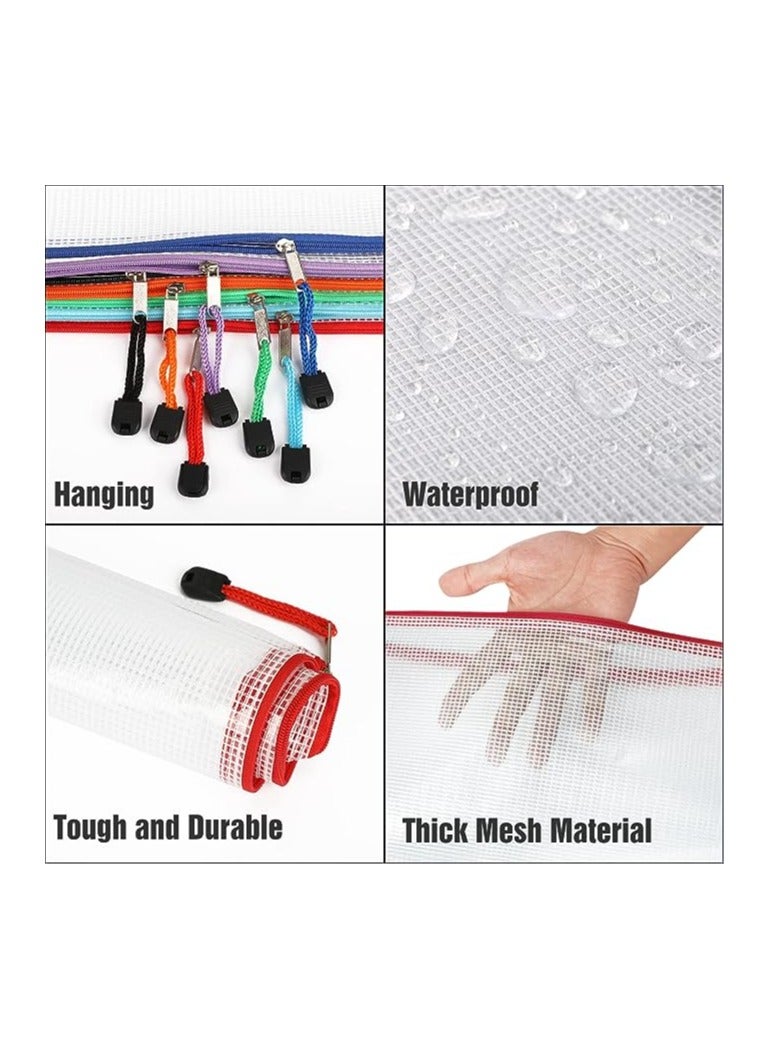 Generic Waterproof Document Bag Mesh Zipper Bag Thickened A4 Transparent Prenatal Inspection Document Bag Clutch Bag  - Image 3