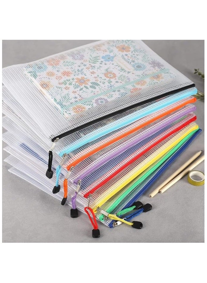 Generic Waterproof Document Bag Mesh Zipper Bag Thickened A4 Transparent Prenatal Inspection Document Bag Clutch Bag  - Image 2