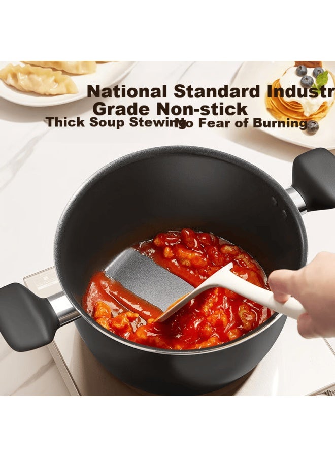 Supor Fun Color Non-stick Soup Pot 3-4 People Baby Food Pot Milk Pot Pearl Red 20cm Soup Pot Jd Self-operated - Image 3