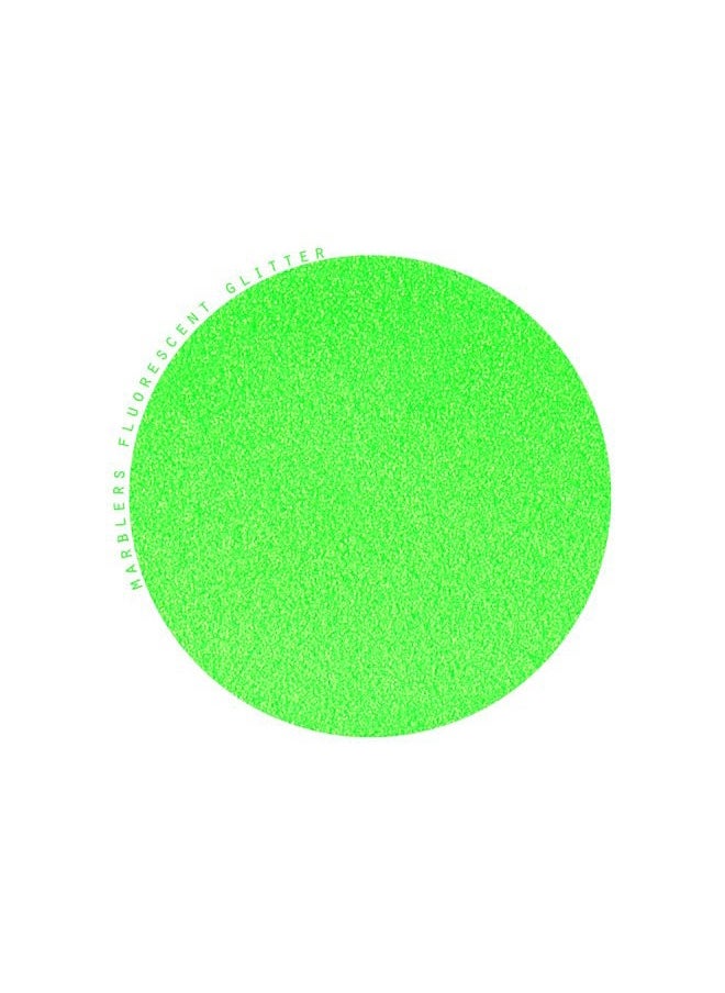 MARBLERS Cosmetic Grade Fine Neon Glitter [Fluorescent Green] 0.18oz (5g) | Fine | Non-Toxic | Vegan | Cruelty-Free | Eyeshadow, Nail Polish, Nail Art | Festival, Rave & Party Makeup | Body & Face  - Image 2