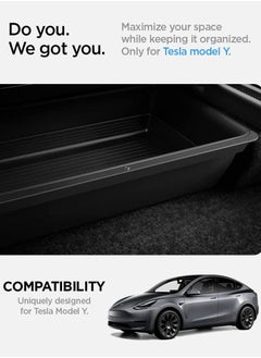 Spigen Underseat Storage Box Organizer for Tesla Model Y (2023 - 2021) Carbon Edition  - Image 2