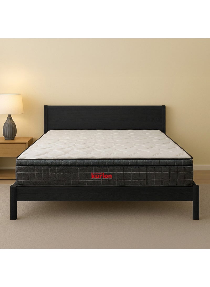 Kurlon Mermaid Medium Firm Memory Foam Mattress |Rebonded Foam Core for Spinal Support |Durable HR Foam & Quilted Comfort Top | 10 year warranty | 200x180x25 - Image 1