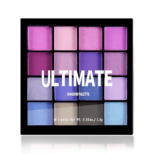 Boobeen Colorful Eyeshadow Palette Makeup16 Colors Matte and Glitter Eyeshadow Bright Eyeshadow palettes Blendable Easy to Build Dramatic Glamour Looks Blue - Image 1