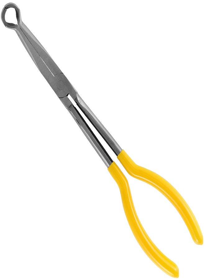 HAKZEON 5 PCS 11 Inch Long Reach Hose Grip Pliers, Long Needle Nose Pliers Set, Straight, 25/ /45/90 Degrees and Round Plier, Offset Spark Plug Boot Removal Plier - Image 5