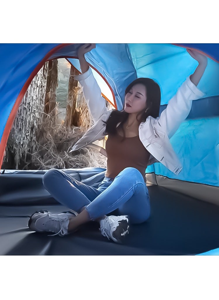 Generic - Camping Tent with Weather Technology, Instant Setup 4 Person Waterproof Tent, Double-Thick Fabric And Carry Bag, Sets Up In Few Minutes Automatic Tent For Outdoor LB-20348 - Image 1