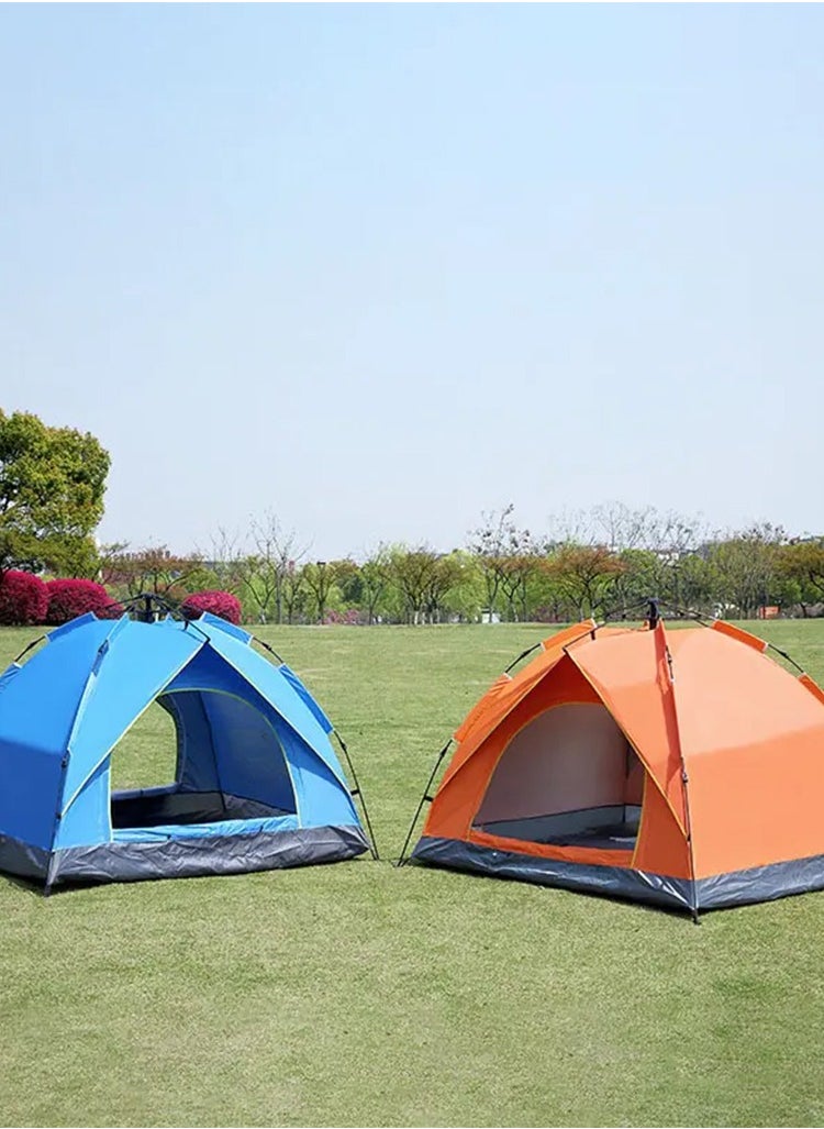 Generic - Camping Tent with Weather Technology, Instant Setup 4 Person Waterproof Tent, Double-Thick Fabric And Carry Bag, Sets Up In Few Minutes Automatic Tent For Outdoor LB-20348 - Image 1