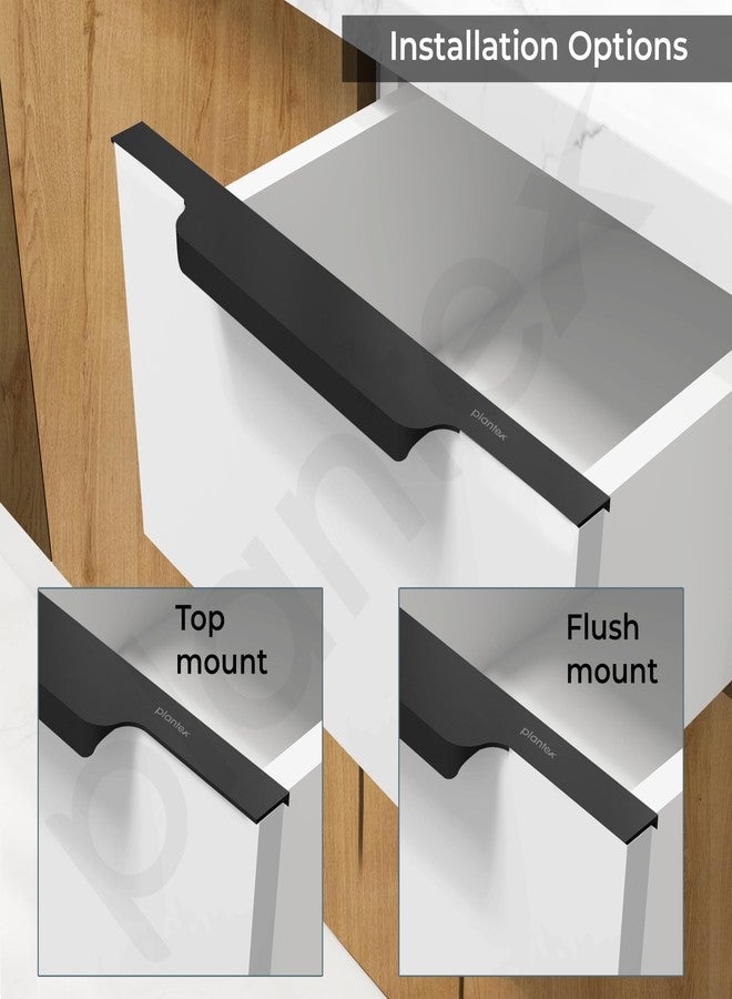Plantex Profile Handle for Kitchen Cabinet/12 Inch Aluminium Drawer Profile Handle/Wardrobe Pull Handle for Home/Office/Hotel - Pack of 5 (Black) - Image 5