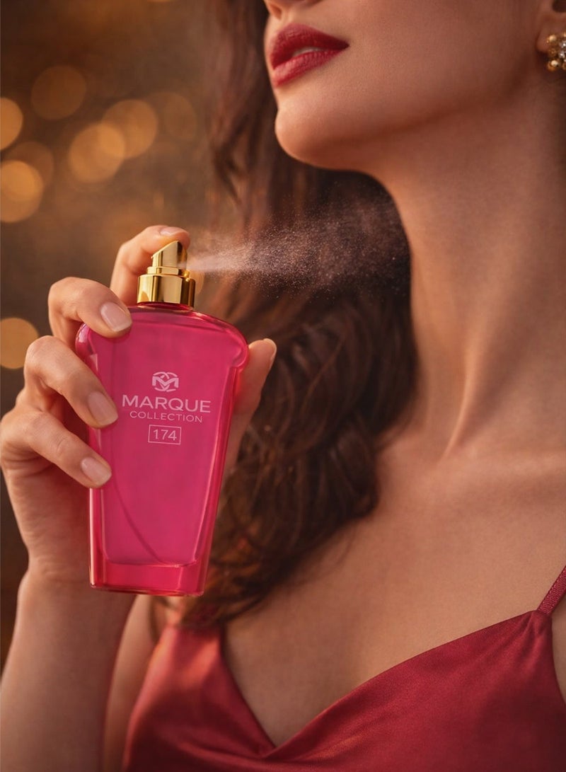 ماركيو كوليكشن عطر فانيليا أنيق للنساء من مجموعة مارك رقم ١٧٤ | عطر نسائي يدوم طويلًا | عطر فانيليا وعنبر ٢٥ مل - Image 3