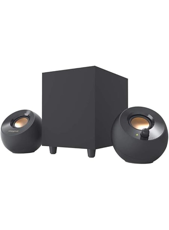 Creative Pebble PlUS 2.1 USb-Powered Desktop Speakers With Down-Firing Subwoofer And Far-Field Drivers, Up To 8W Rms Total Power For Pcs And Laptops - Image 1