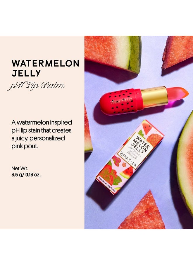 Winky Lux Winky Lux Watermelon Jelly pH Lip Balm, Hydrating Lip Balm, Natural Pink Tint with pH Color Changing, Moisturize & Soften Lips, Vegan & Cruelty Free  - Image 2