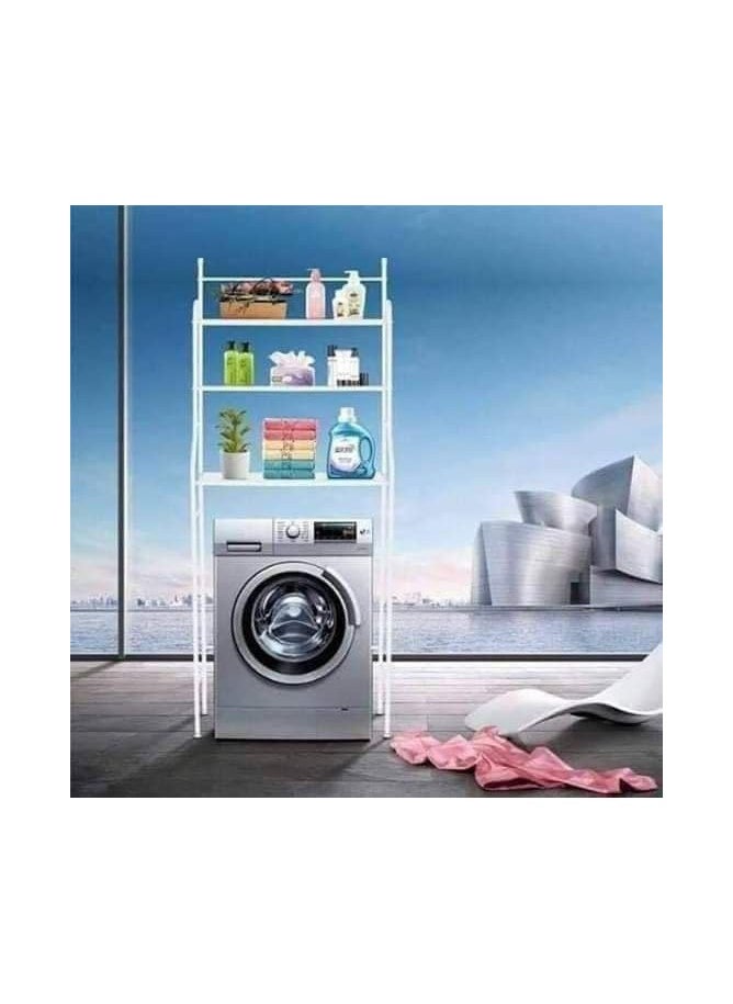Generic - 3-Tier Stainless Steel Washing Machine Shelf Unit, White - Image 1