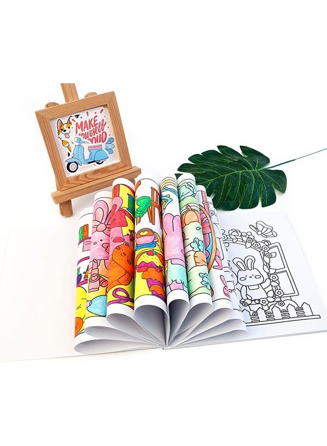 GIFT 40-Page Cute Cartoon Coloring Book for Kids - Stress Relief & Creative Fun, Black and White Drawing Pages for Boys Girls, Perfect for Early Learning & Art Activities(Comfy Days) - Image 5