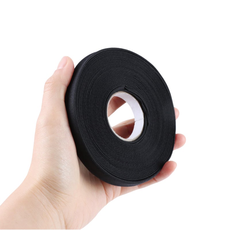 Kexinglu 1/2 Inch Double Fold Bias Tape, 10 Yards Bias Binding Tape Fabric Tape for Sewing Hemming Seaming Quilting Piping (Black) - Image 3