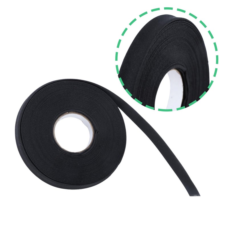 Kexinglu 1/2 Inch Double Fold Bias Tape, 10 Yards Bias Binding Tape Fabric Tape for Sewing Hemming Seaming Quilting Piping (Black) - Image 4