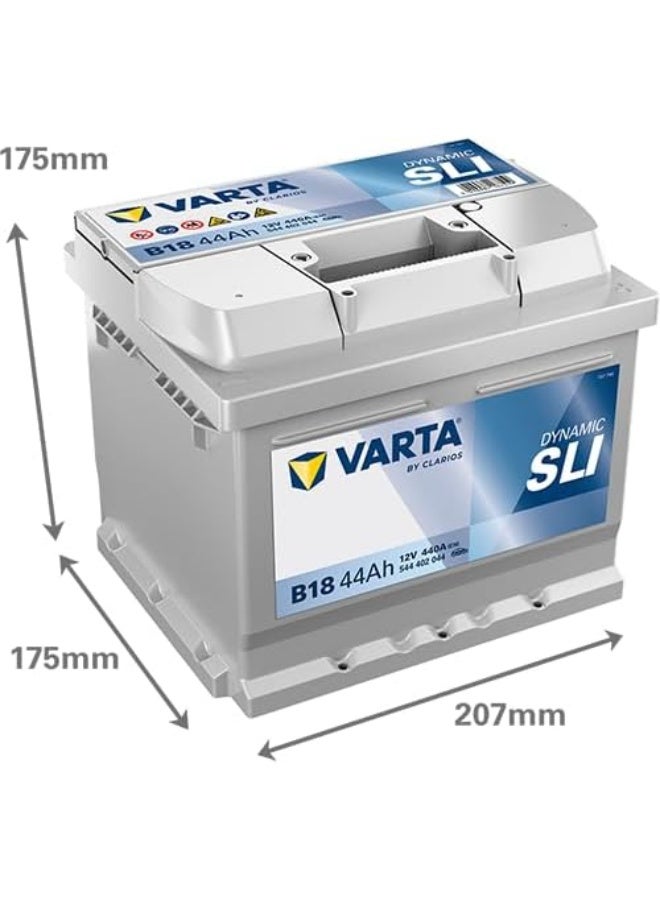 Varta Blue Dynamic B18 Car Battery 58344, 12V, 44 Ah, 440 A - Image 3