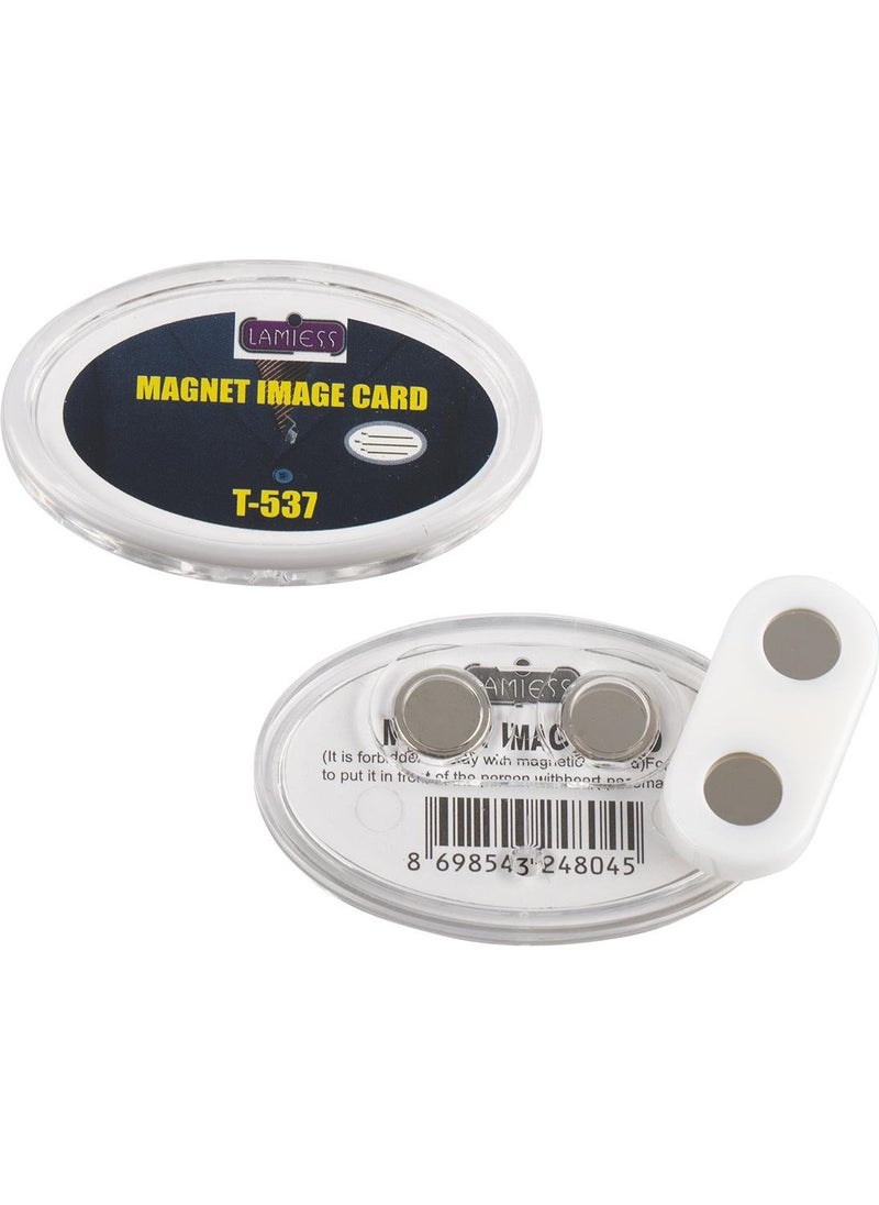 Lamiess T-537 Magnetic Collar Name Tag 25 pcs 