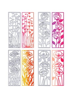 KASTWAVE 4 Pcs Metal Flower Frame Cutting Dies for Card Making Embossing Stencil Die Cuts for Scrapbooking DIY Flower Bookmark Card Decoration  - Image 1